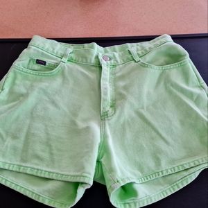 Womens Lee Rider Light Green shorts